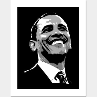 Barack Obama Black and White Posters and Art